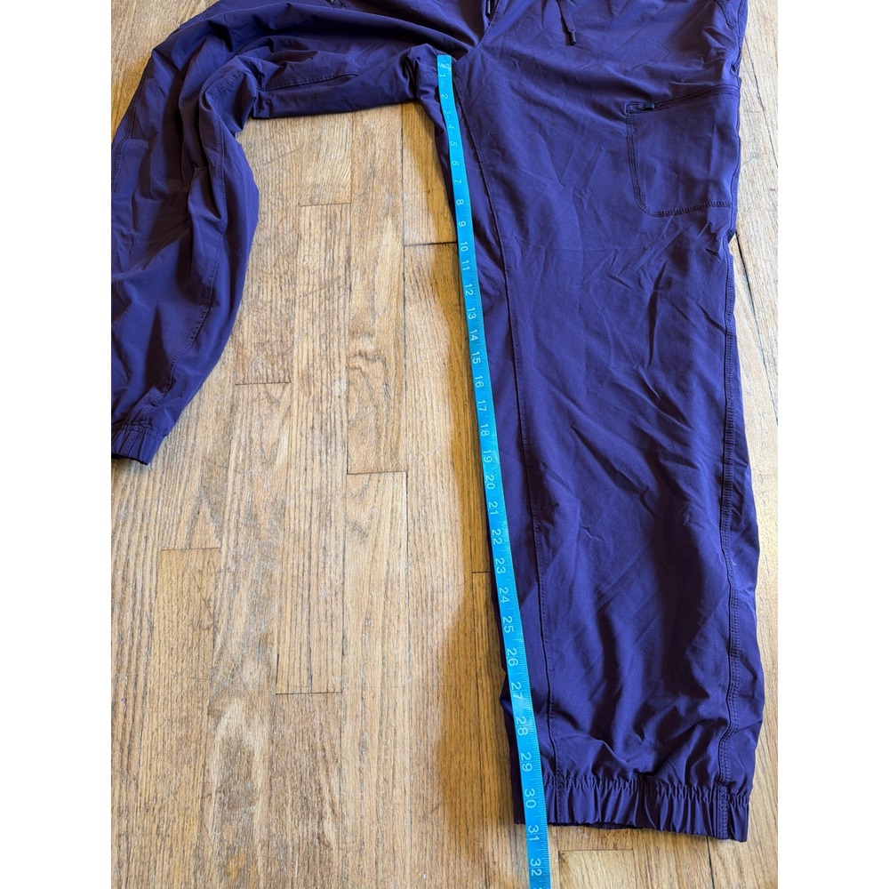 Eddie Bauer Womens Plum Purple Fleece Lined Cargo Joggers Pants Plus Size 16 - Picture 4 of 10